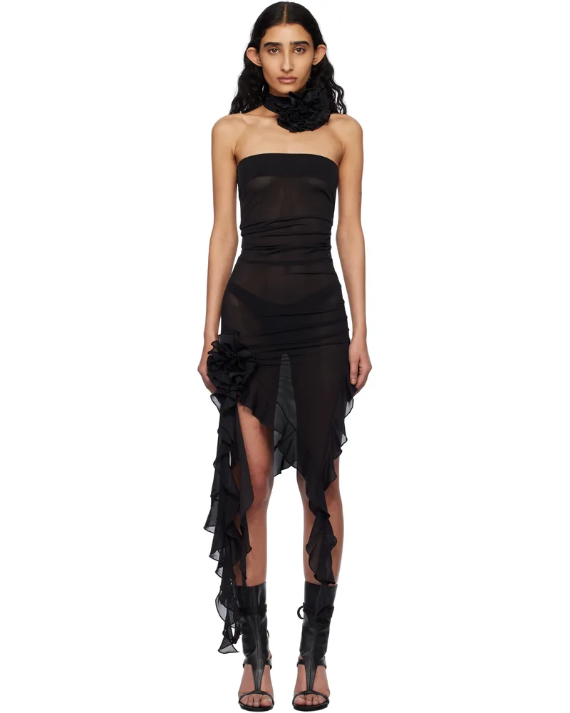 Fancì Club Black 'The Crime' Midi Dress Black