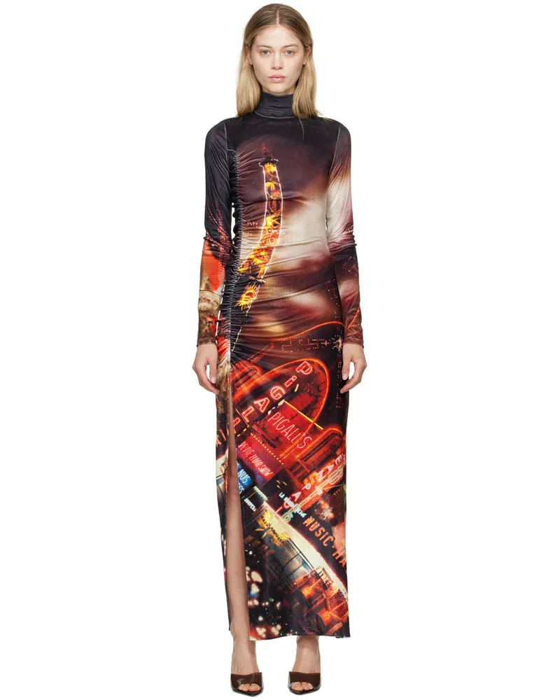 Jean Paul Gaultier Black & Red 'The Velvet Pigalle' Maxi Dress 00301550-black