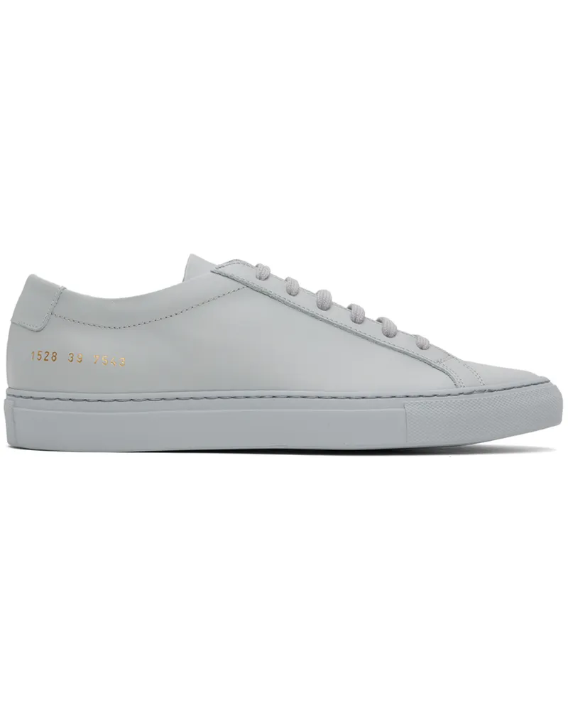 Common Projects Gray Original Achilles Low Sneakers 7543
