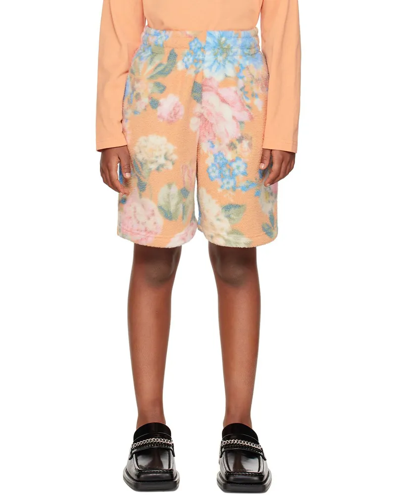 Martine Rose SSENSE Exclusive Kids Orange Shorts Org