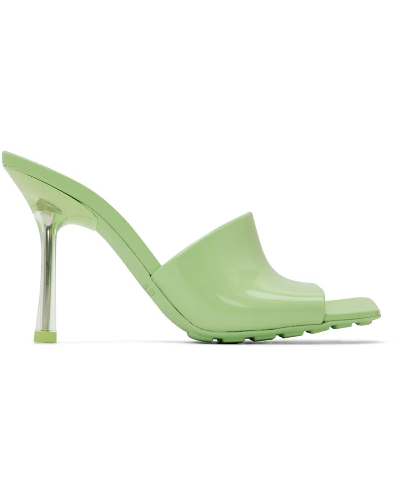 Bottega Veneta Green Pudding Heeled Sandals 3505