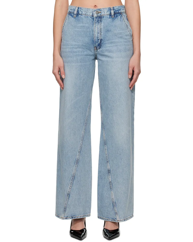 Anine Bing Blue Briley Jeans Washed