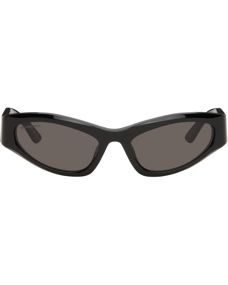 Balenciaga Black Cat-Eye Sunglasses Black-black-grey