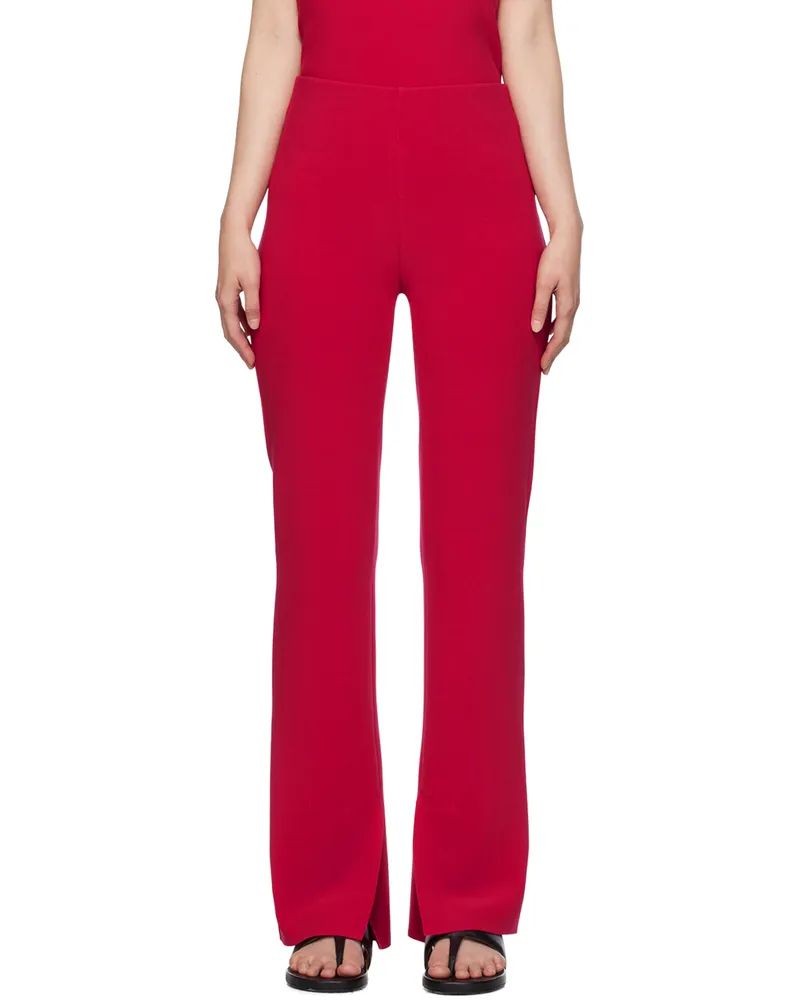 Birrot Pink Lay2 Straight Trousers Berry