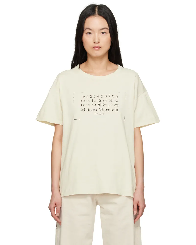 Maison Margiela Off-White Stamp Logo T-shirt 103