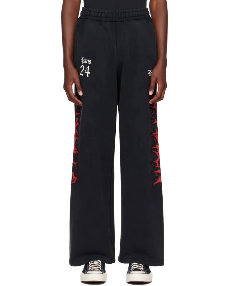 Stolen Girlfriends Club Black Goth Leisure Track Pants Washed