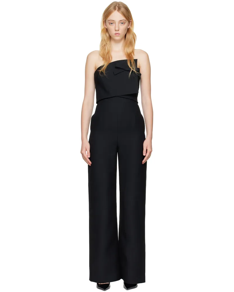 Valentino Garavani Black Bow Jumpsuit 0no