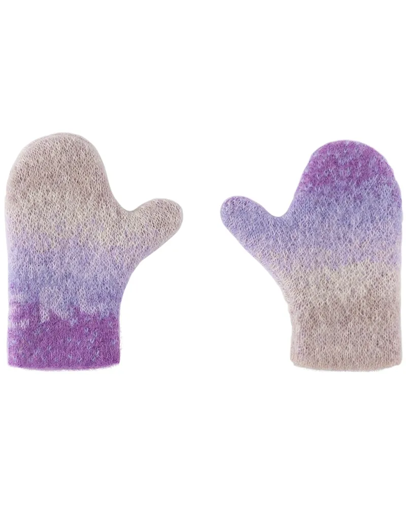 ERL Kids Purple Gradient Mittens Purple