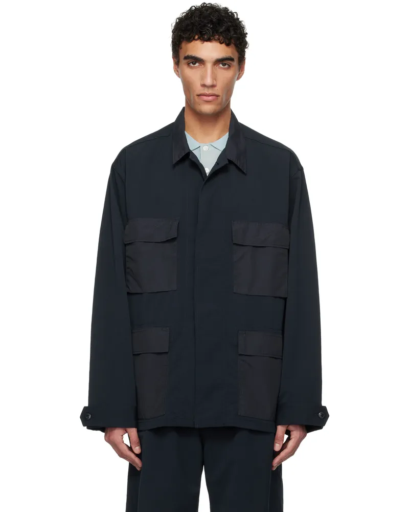 nanamica Navy ALPHADRY Utility Jacket Navy