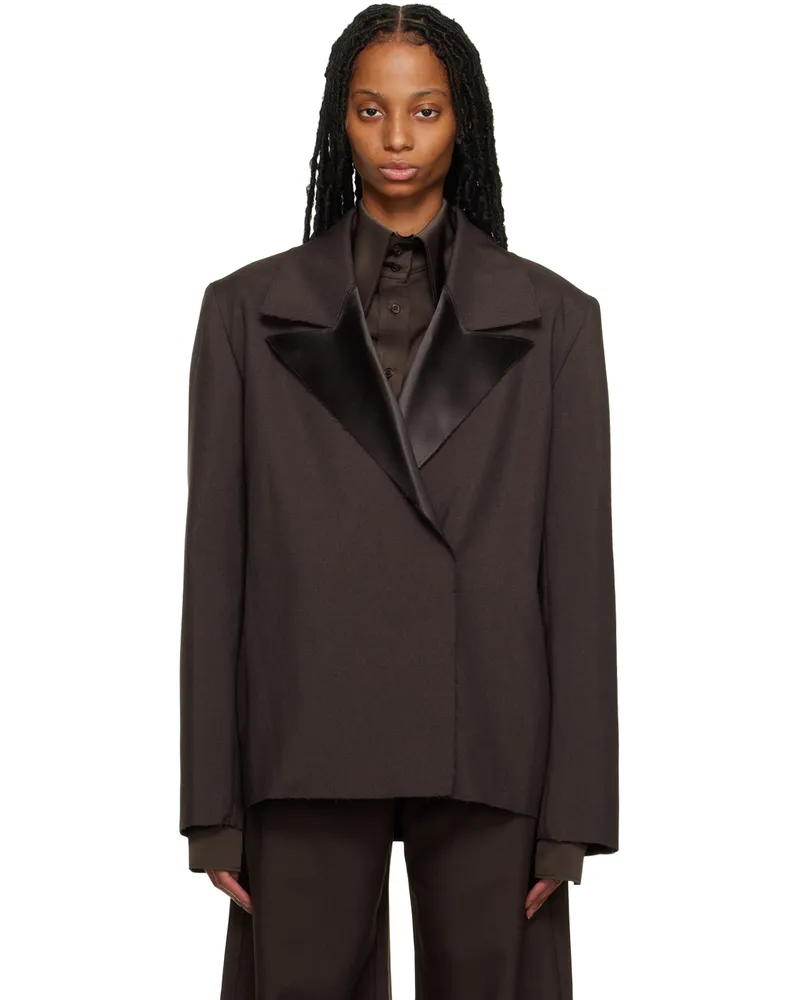 16ARLINGTON SSENSE Work Capsule – Brown Willa Blazer Chocolate