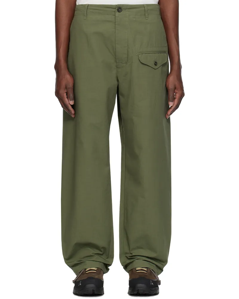 Engineered Garments Khaki Gurkha Trousers Ct010