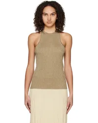 Stella McCartney Gold Sparkle Tank Top Gold