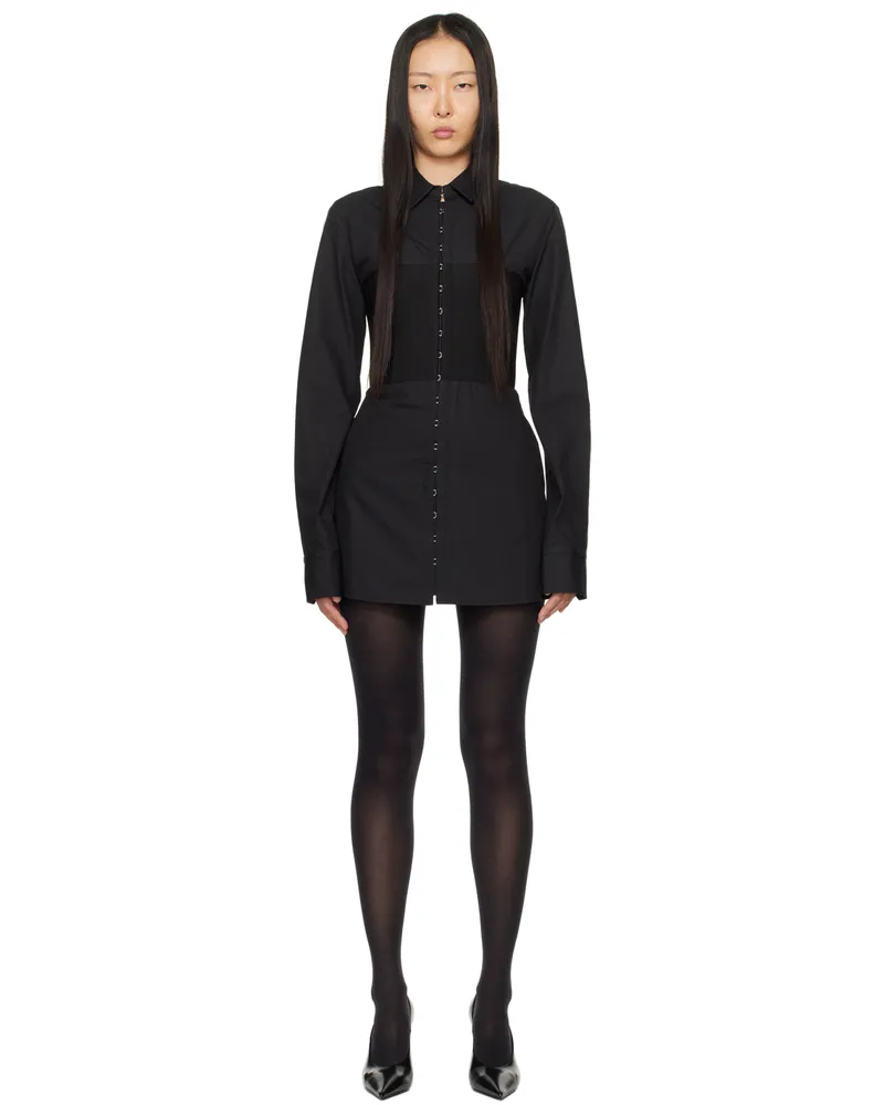 Dion Lee Black Hook Tube Minidress Black