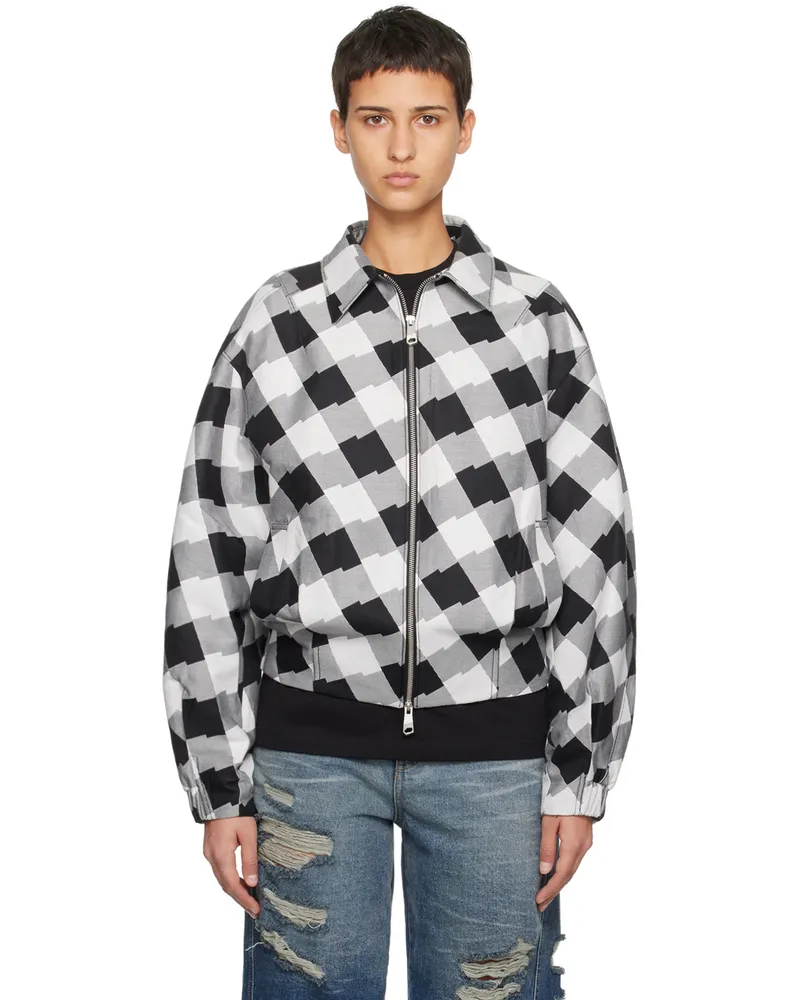 Adererror White Check Jacket White