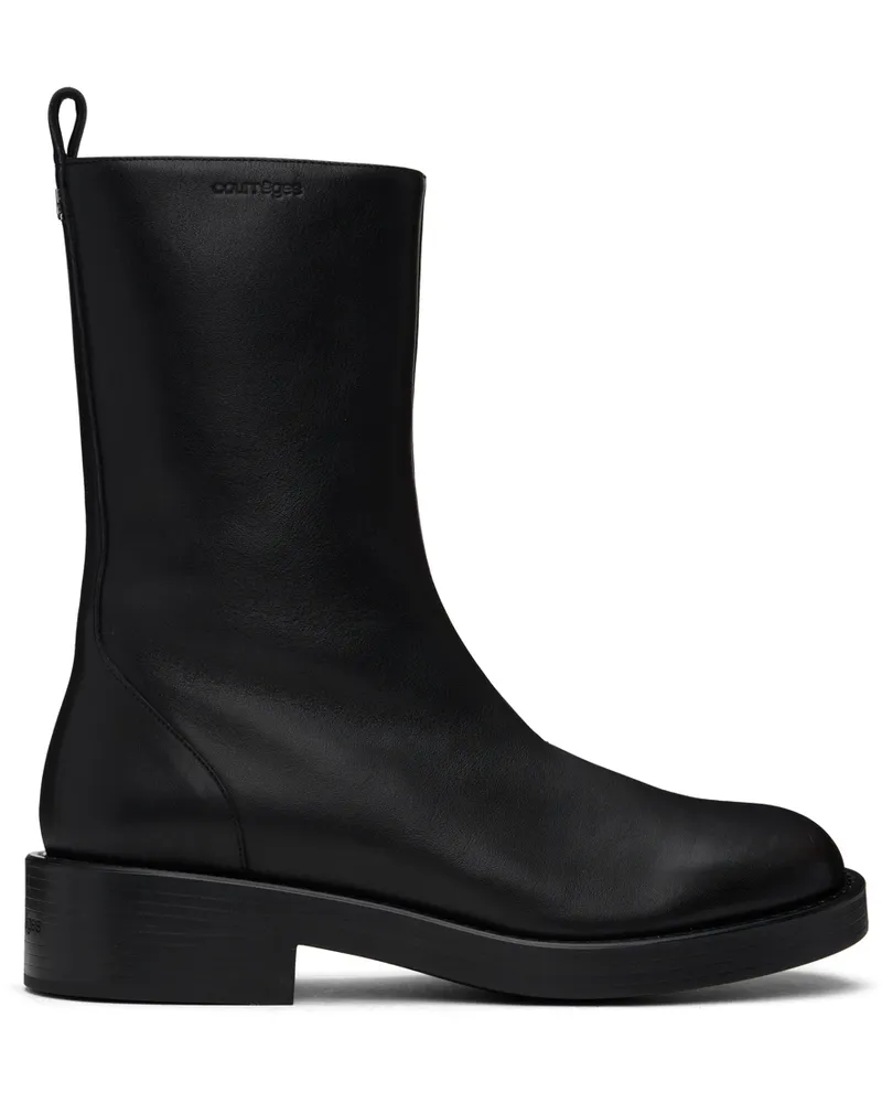 Courrèges Black Rider Leather Boots 9999