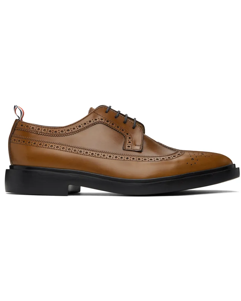 Thom Browne Brown Longwing Brogue Oxfords Med