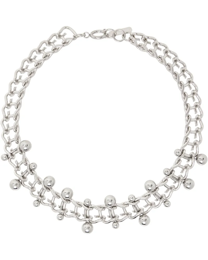 Justine Clenquet Silver Mindy Choker Palldium
