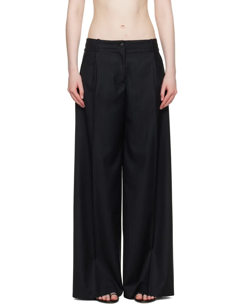 Our Legacy WORK SHOP Emporio Armani Black Comodo Trousers Linee