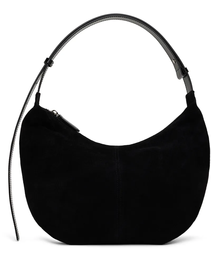 Nothing Written Black Leather Shoulder Bag Black