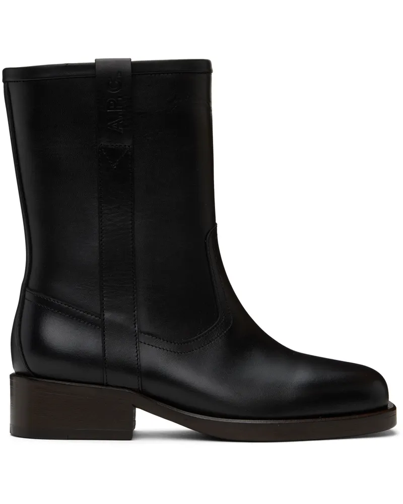 A.P.C. Black Héloïse Boots Lzz