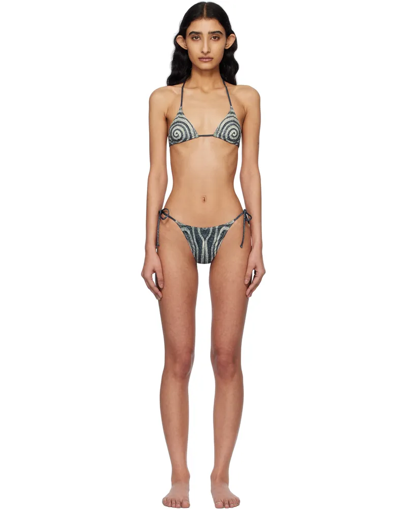 Jean Paul Gaultier Black 'The Spirale' Bikini 000203-black