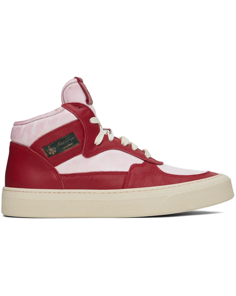 RHUDE Red & White Cabriolets Sneakers 0129