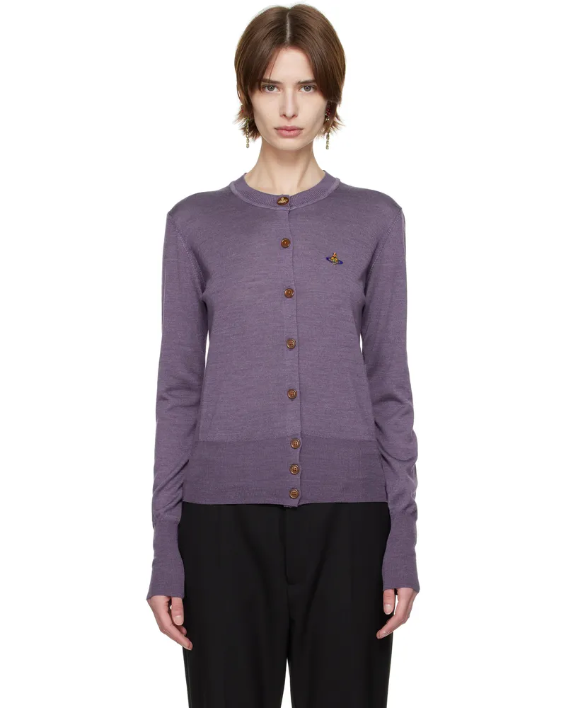 Vivienne Westwood Purple Bea Cardigan J402