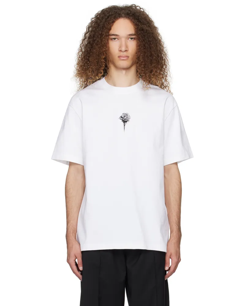 Han Kjøbenhavn White Rose T-Shirt White