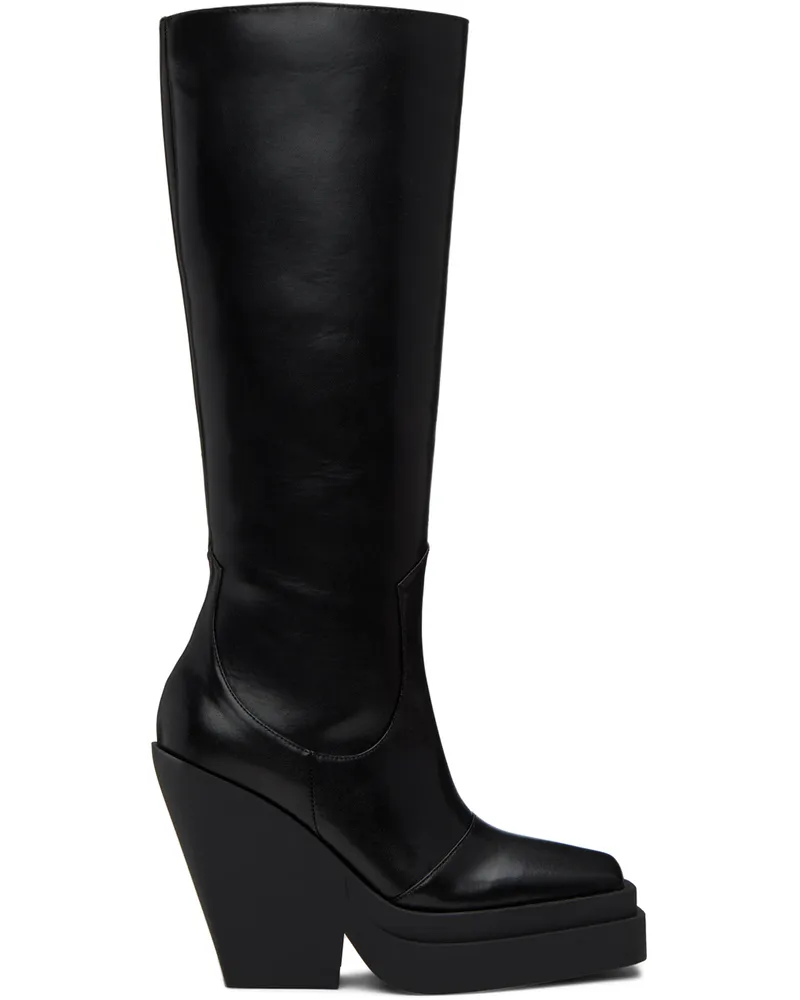 Gia Borghini Black Gia 14 Boots Black