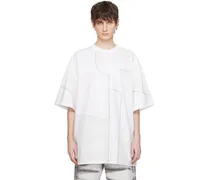 White Paneled T-Shirt