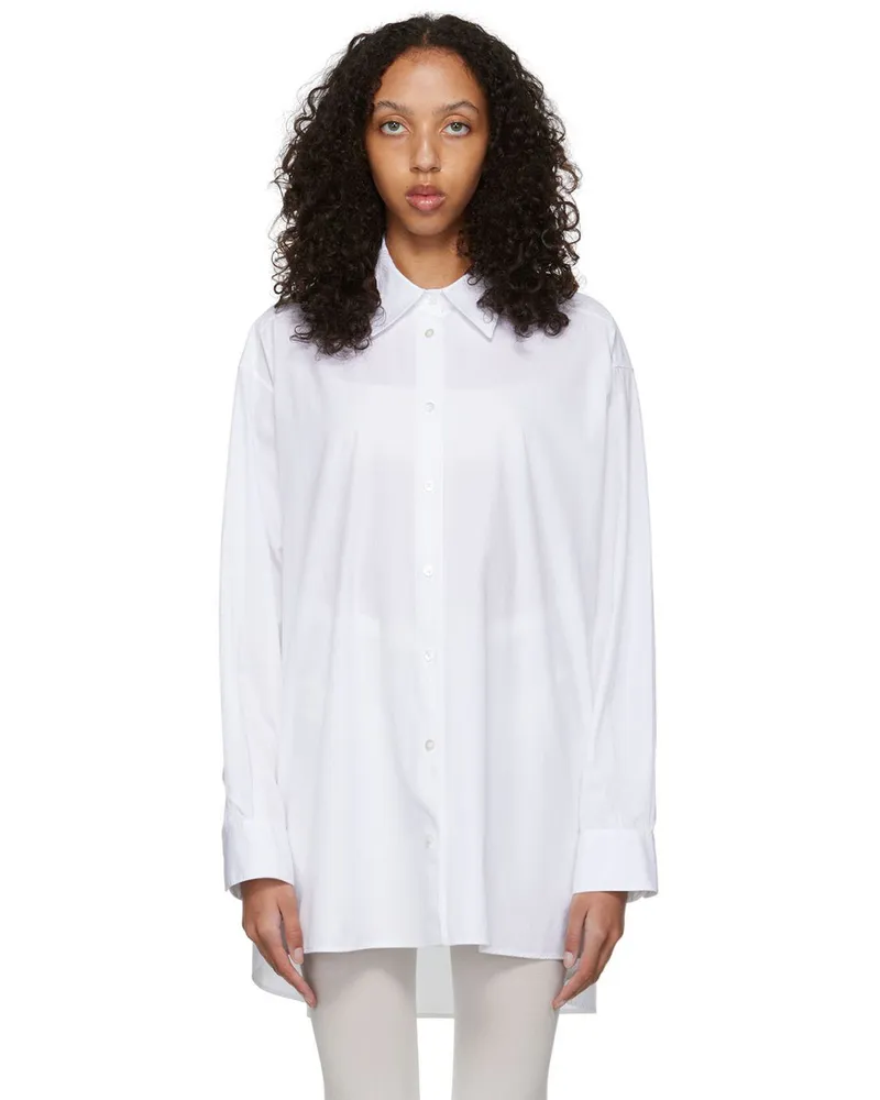 The Row White Luka Shirt Wht
