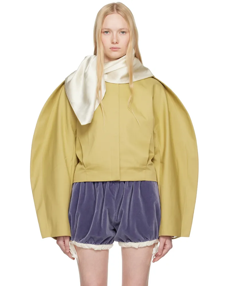 Fidan Novruzova Khaki Freya Jacket Camel