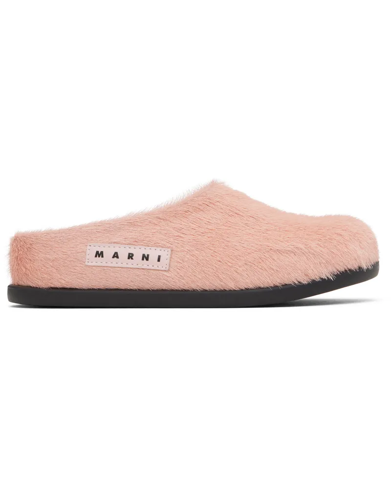 Marni Kids Pink Fussbett Sabot Mules Light