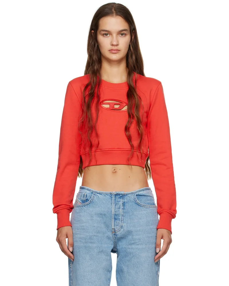 Diesel Red F-Slimmy-Od Sweatshirt 45c