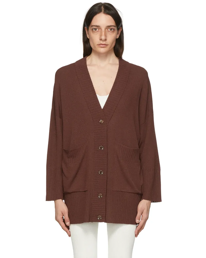 AERON Brown Jinotepe Cardigan Dark