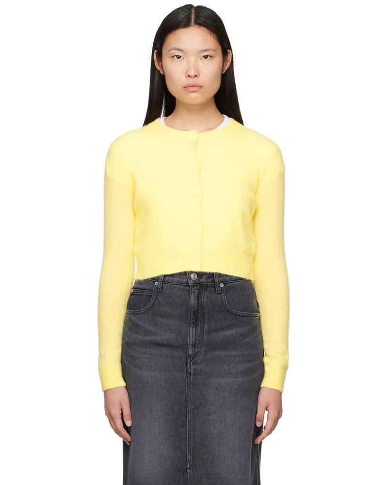 Étoile Isabel Marant Yellow Nita Cardigan 10ly