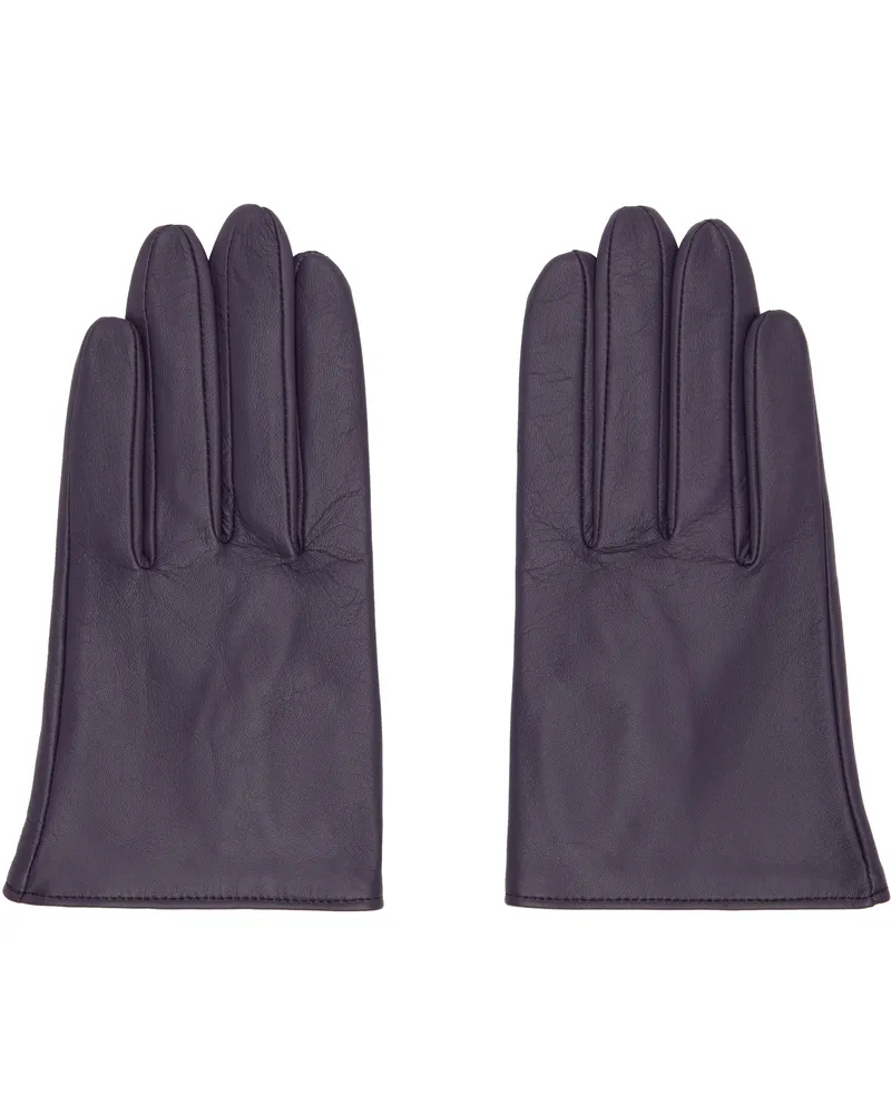 Yohji Yamamoto Purple Short Gloves 3