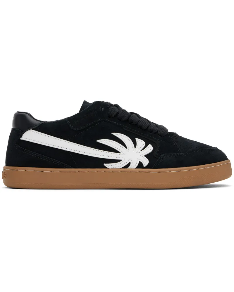 Palm Angels Black New Palm 1 Suede Sneakers Black