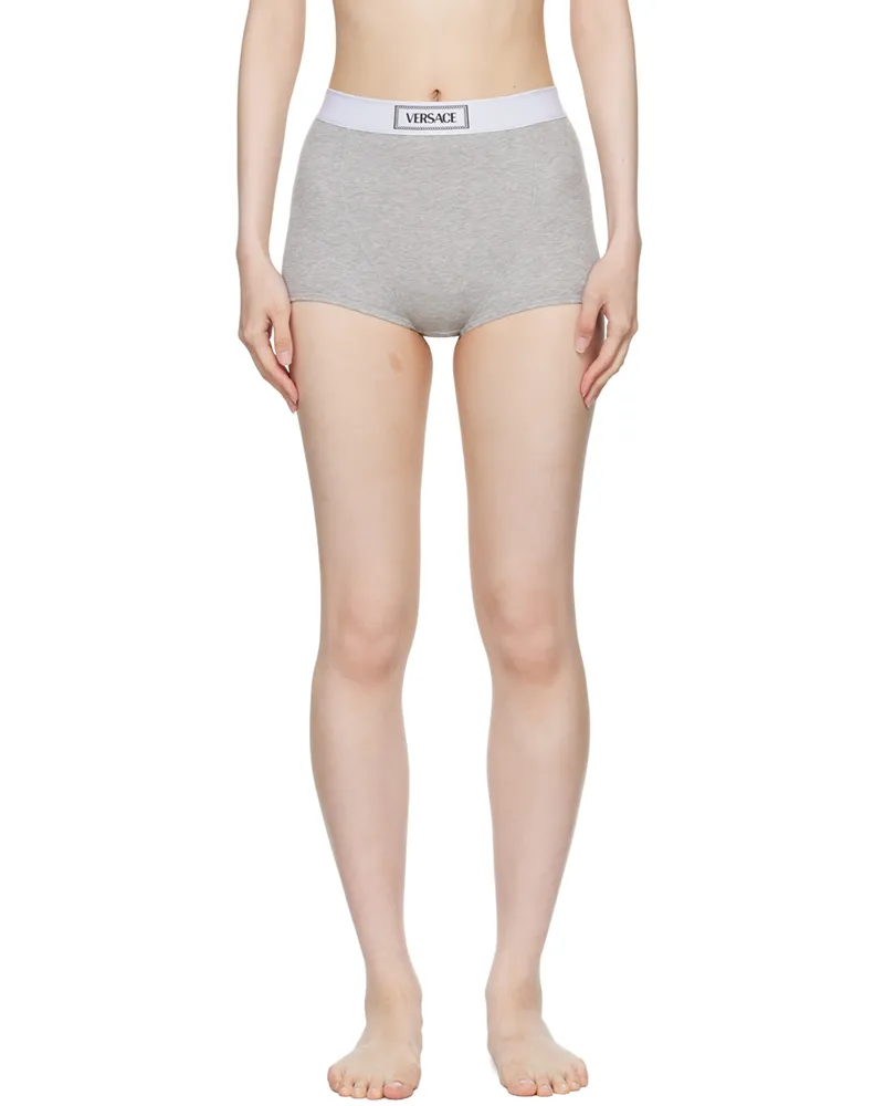 Versace Gray 90s Vintage Boy Shorts 1e130-grey