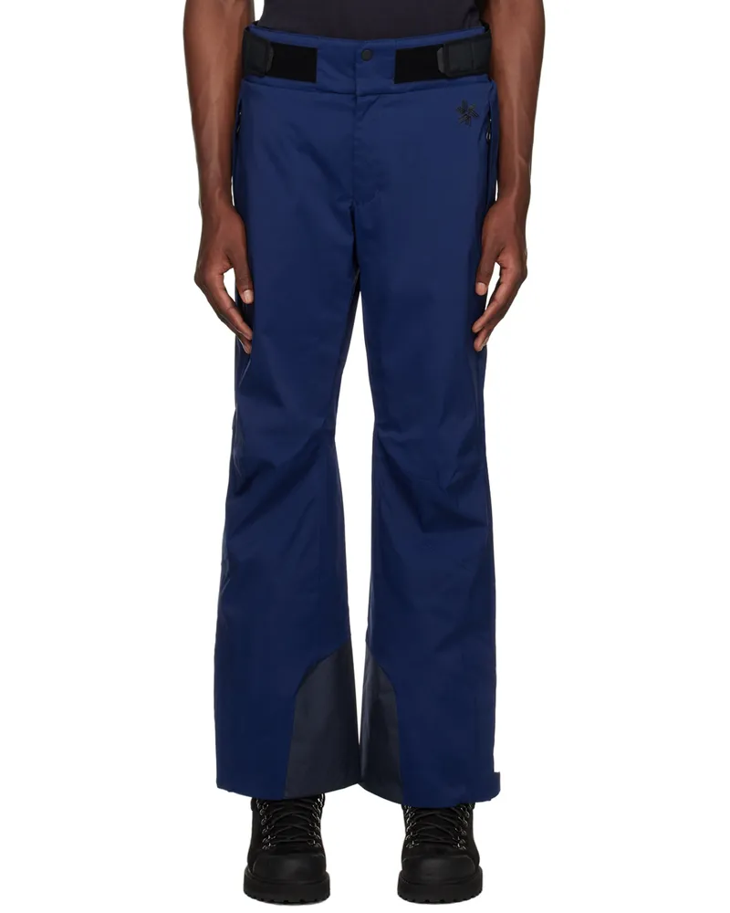 Goldwin Blue G-Solid Trousers Deep