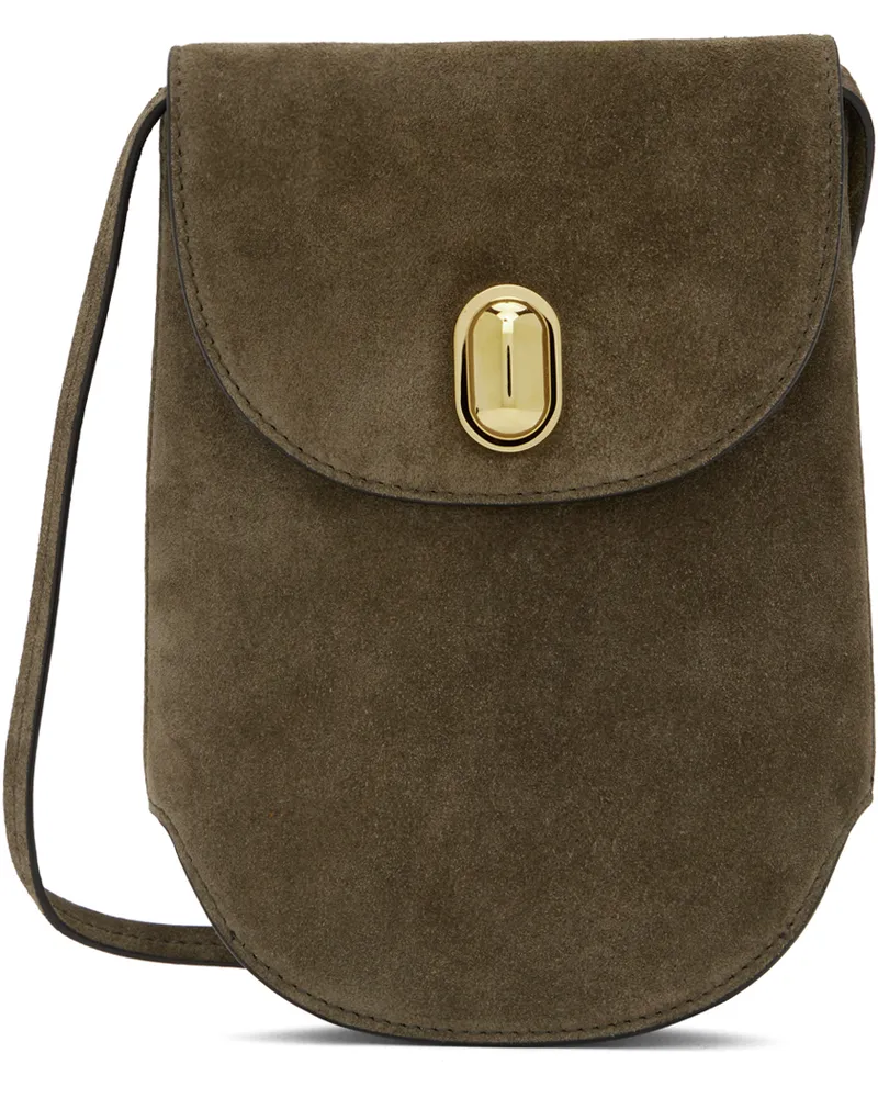 SAVETTE Brown Tondo Pouch Bag 021