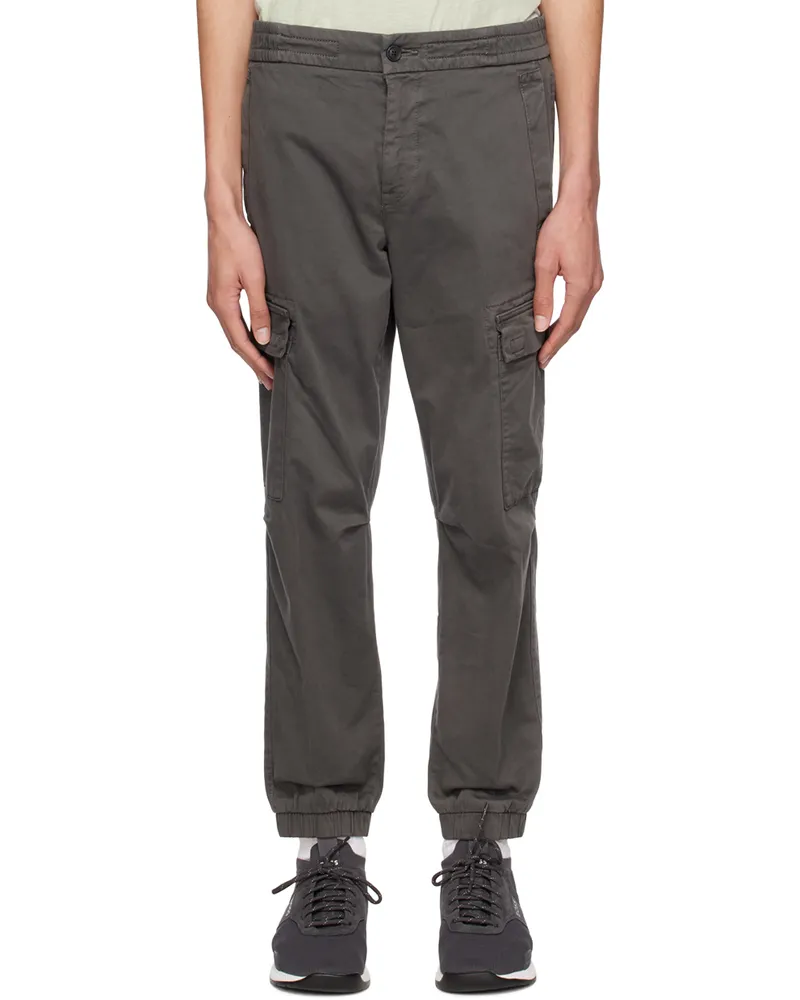 HUGO BOSS Gray Sisla-1 Cargo Pants Charcoal