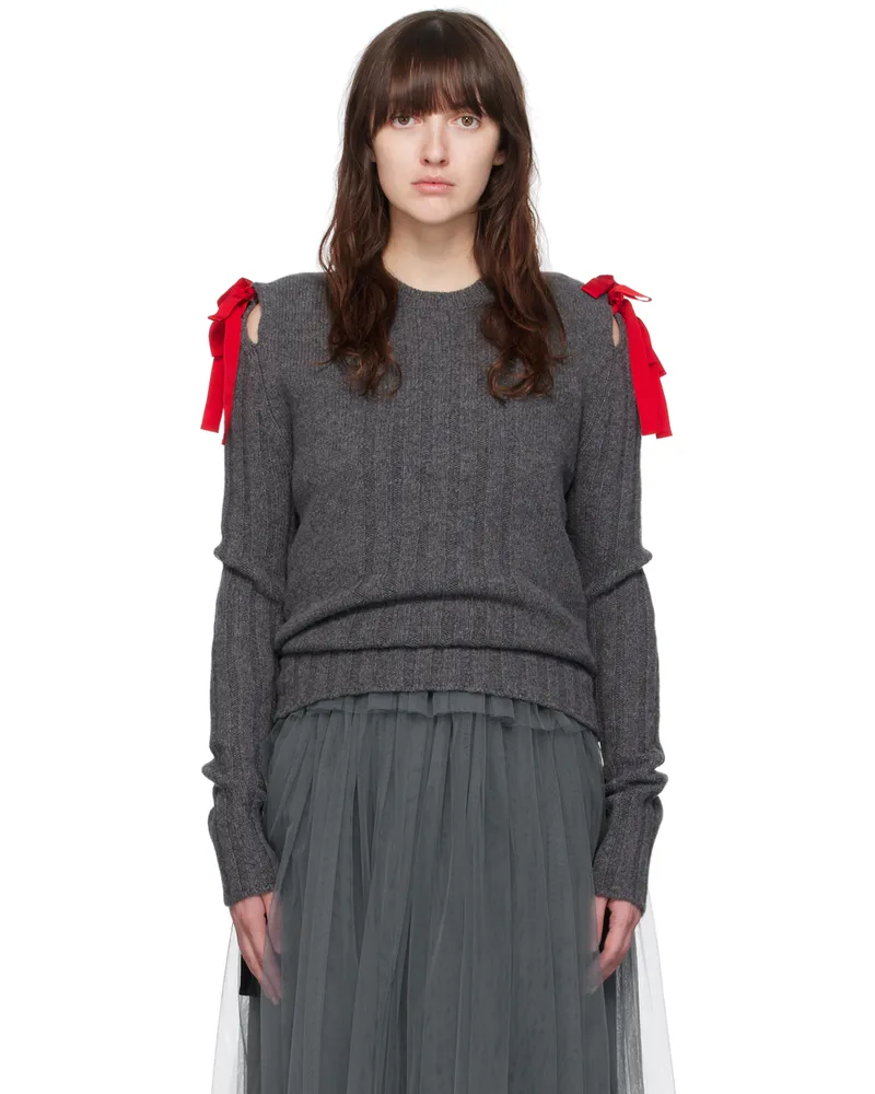 Molly Goddard Gray Ozzy Sweater Grey
