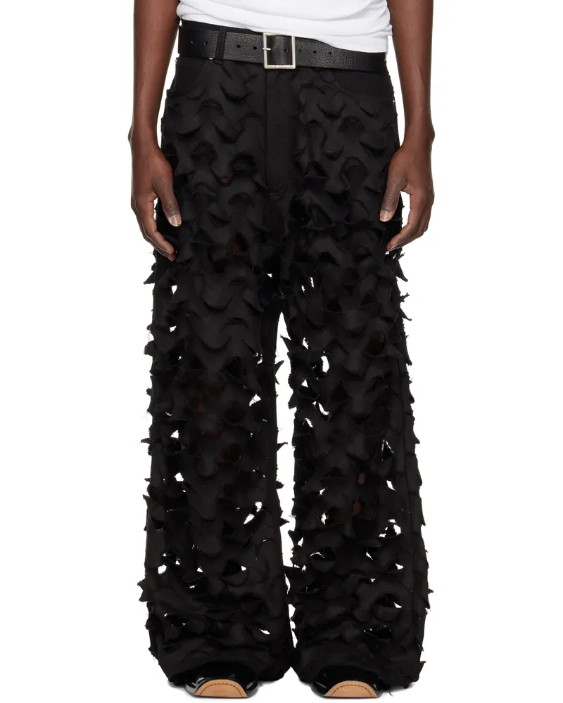 LU'U DAN Black Kraken Jeans Black