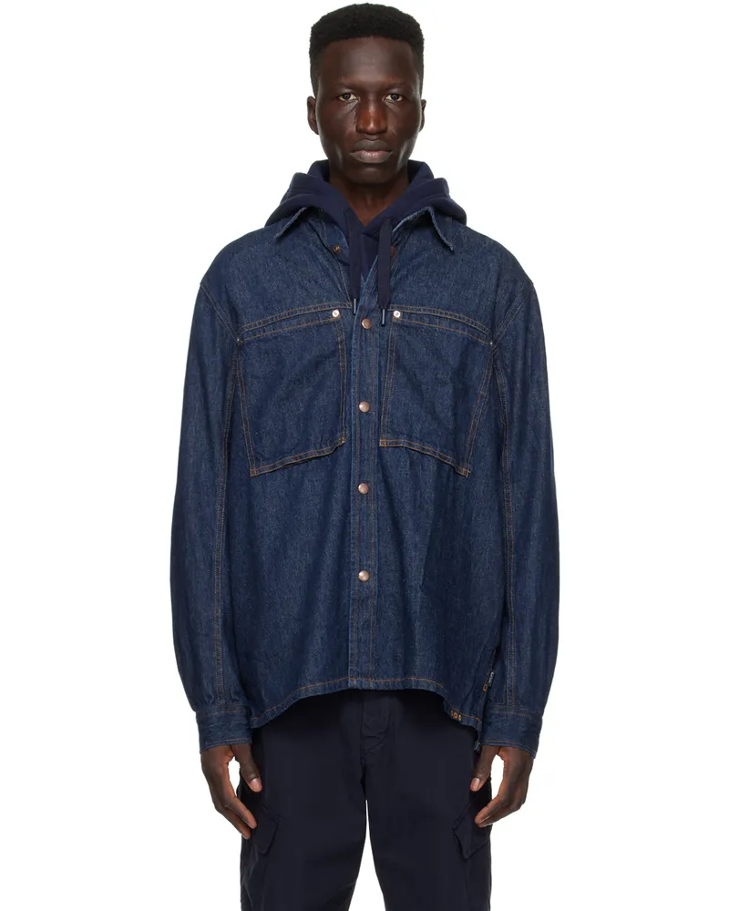 Paul Smith Blue Patch Pocket Denim Shirt R