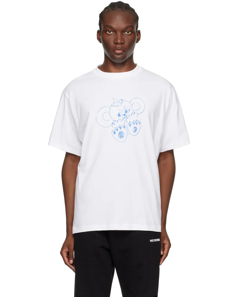 WE 11 DONE White Monster T-Shirt Ivory