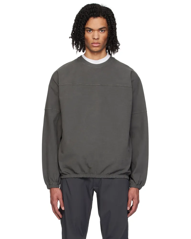 GR10K Gray Paneled Sweatshirt Dusty