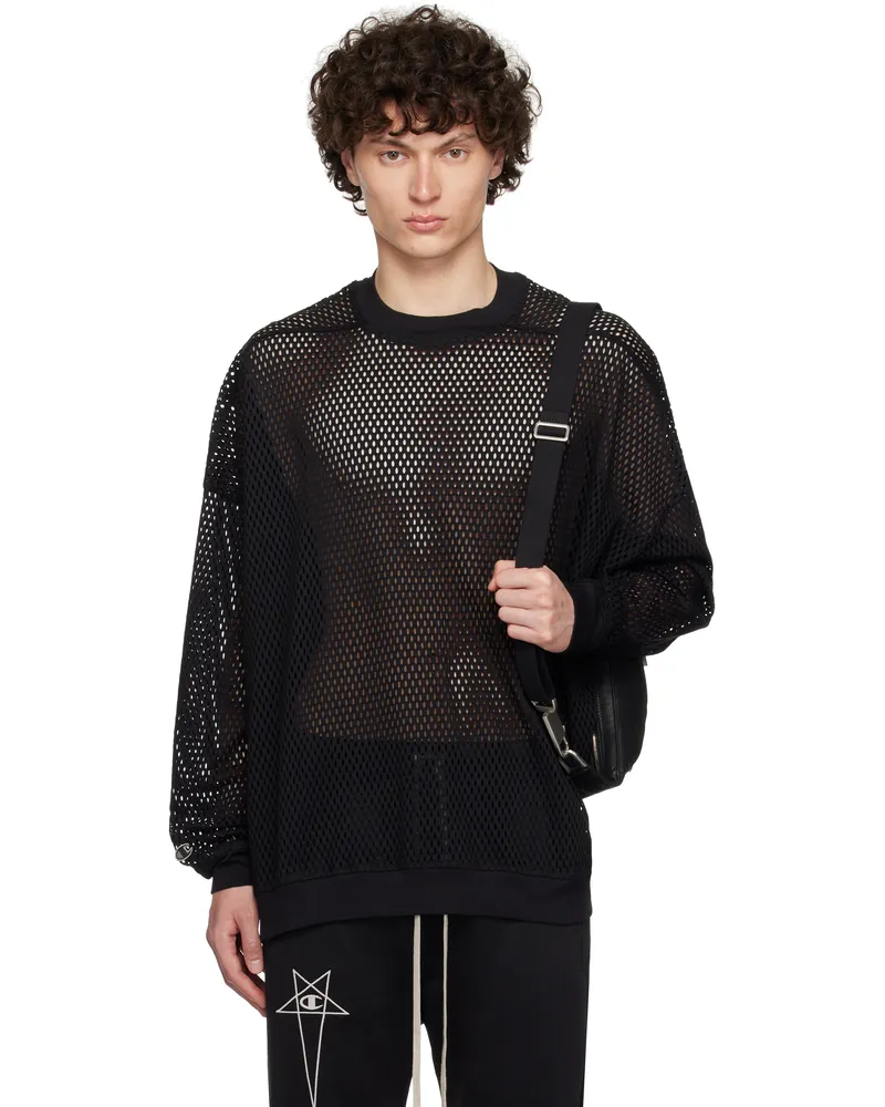 Rick Owens Black Champion Edition Jumbo Sweatshirt 09