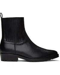 Toga SSENSE Exclusive Black Western Chelsea Boots Black