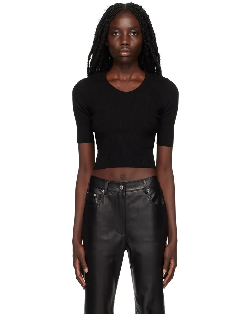 JUUN.J Black Crop Sweater 5